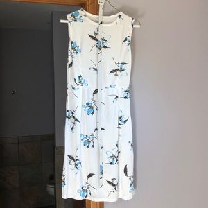 White print summer dress
